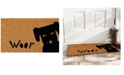Home & More Woof 17" x 29" Coir/Vinyl Doormat